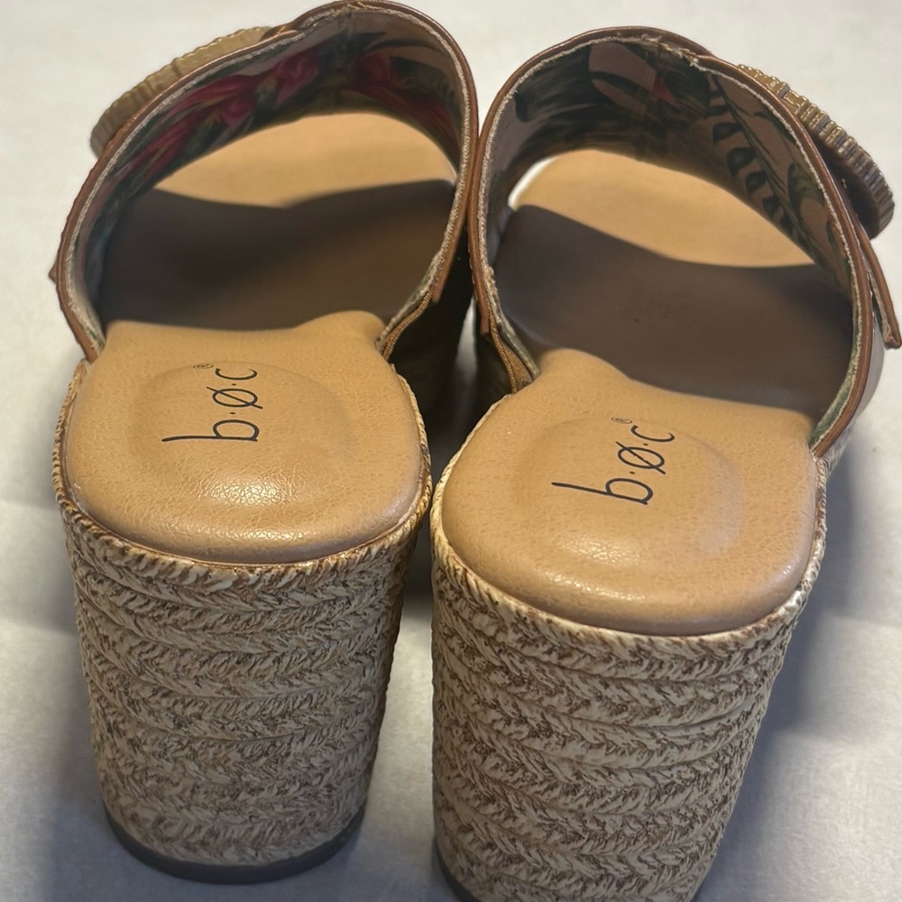 boc Tan Espadrille Mules with Buckle - Picture 4 of 7